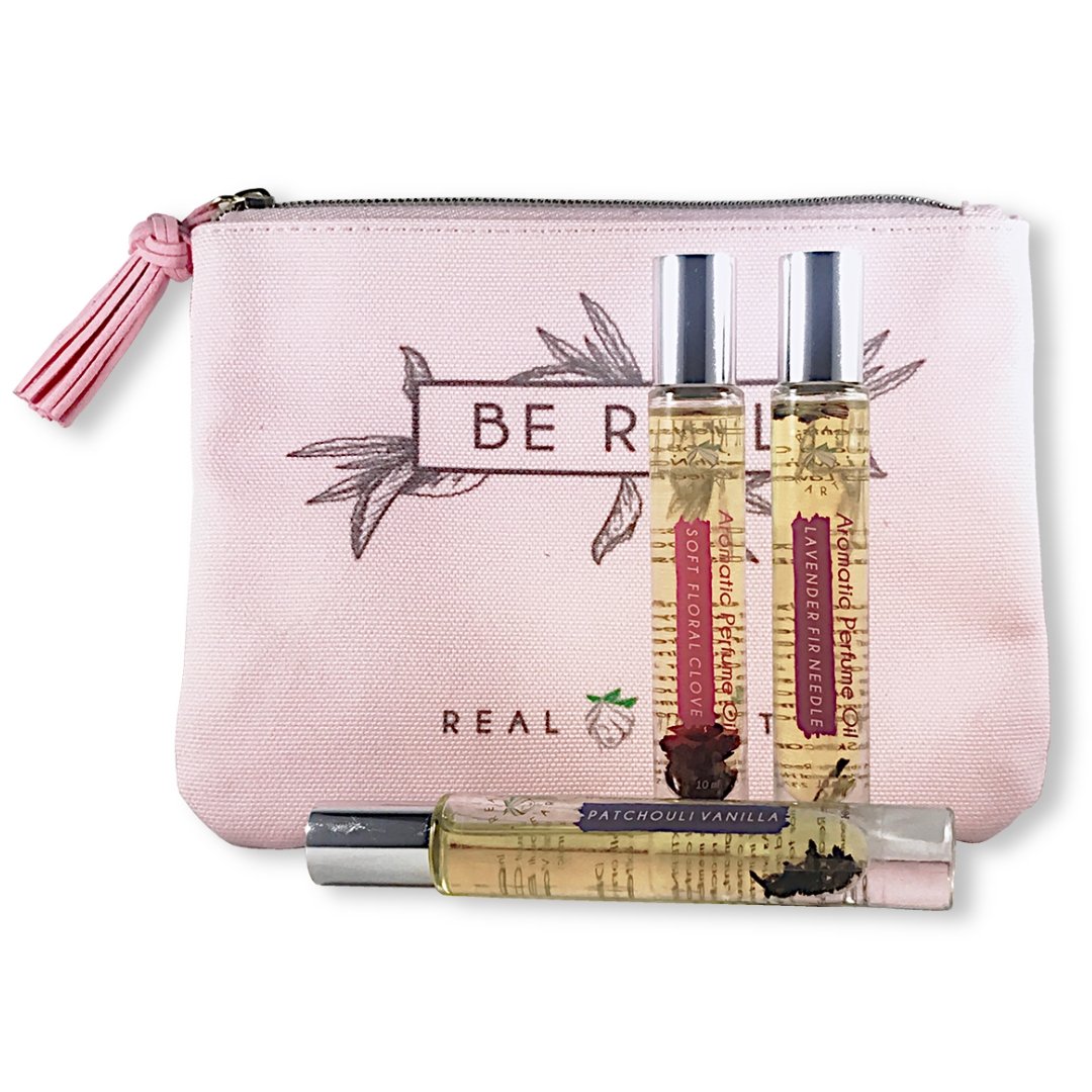 Aromatic Set Earthy and Floral, Alcohol Free Perfume,  Natural Perfume, Aromatherapy