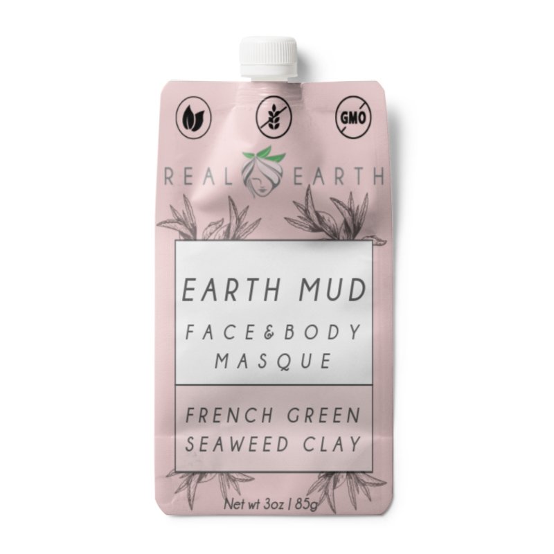 Earth Mud Body & Face Mask | French Green Seaweed - Real Earth - Face Mask